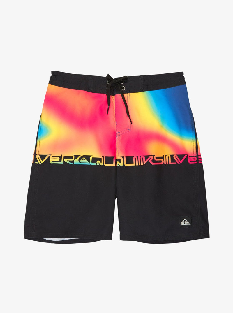 Load image into Gallery viewer, Quiksilver Kids' Everyday Half Jam 17" Boardshorts (8-14 Years) Black Wordblock EQBBS03742-KVJ6
