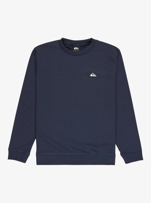 Quiksilver Kid's Basic Crewneck Fleece (8-16) Navy Blazer EQBFT03891_BYJ0