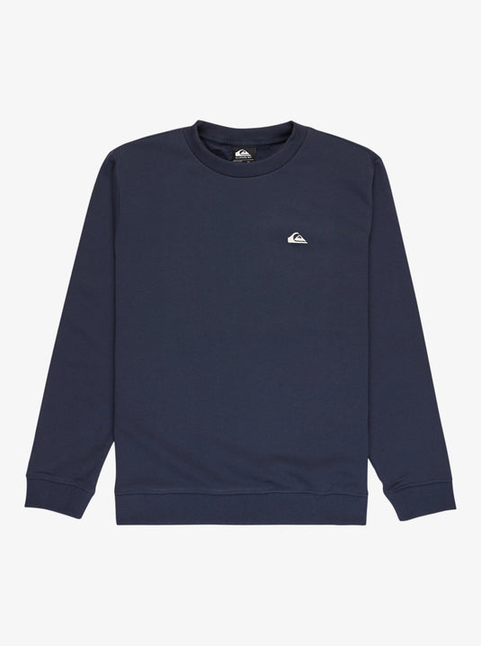 Quiksilver Kid's Basic Crewneck Fleece (8-16) Navy Blazer EQBFT03891_BYJ0