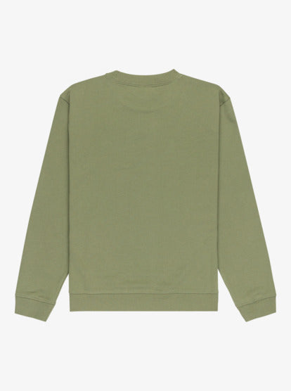 Quiksilver Kid's Basic Crewneck Fleece (8-16) Four Leaf Clover EQBFT03891_GPH0