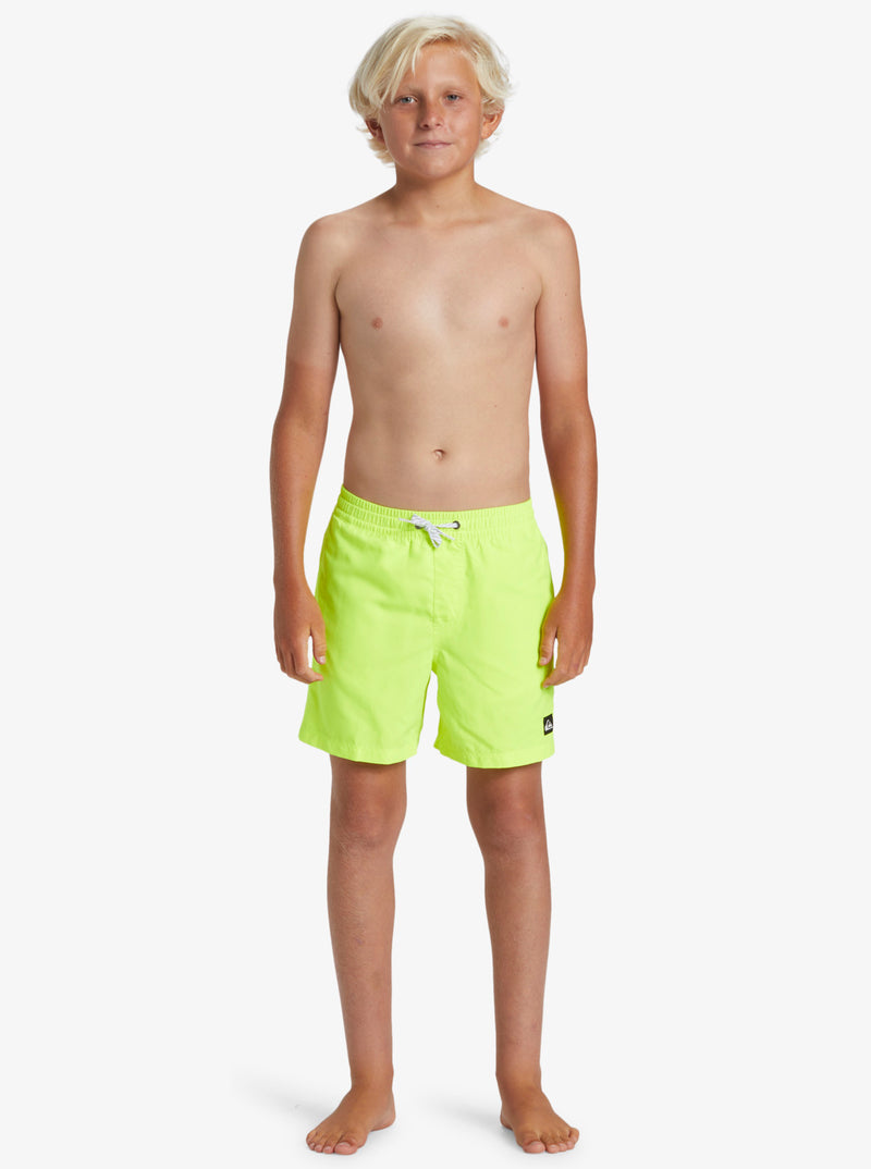 Load image into Gallery viewer, Quiksilver Kids&#39; Everyday Solid Volley Youth 14&quot; Safety Yellow EQBJV03517_YHJ0

