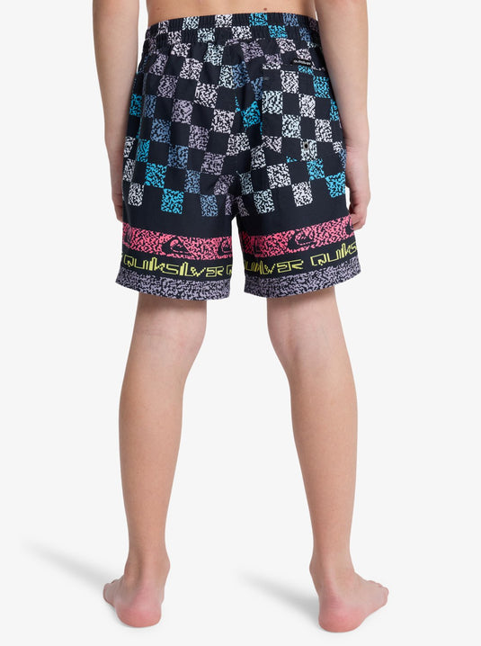 Quiksilver Kids' Everyday Printed Volley 14" Swim Shorts (8-16 Years) Dark Navy Next Gen EQBJV03540-KTP6