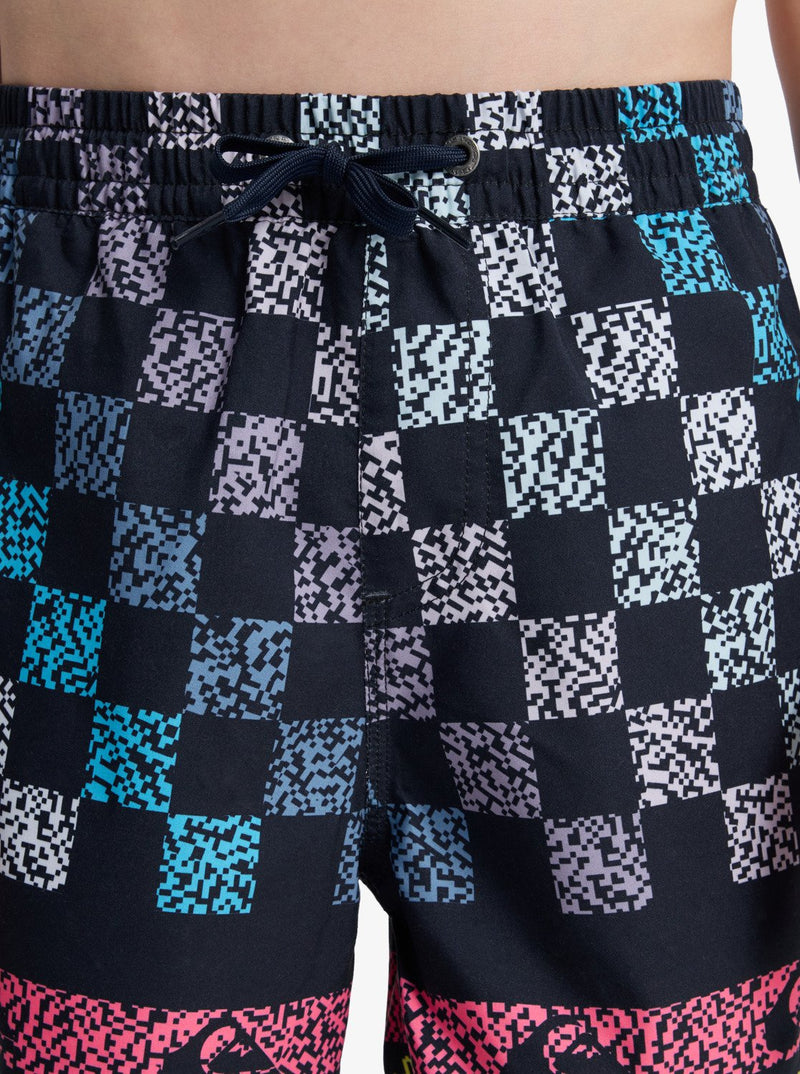 Load image into Gallery viewer, Quiksilver Kids' Everyday Printed Volley 14" Swim Shorts (8-16 Years) Dark Navy Next Gen EQBJV03540-KTP6
