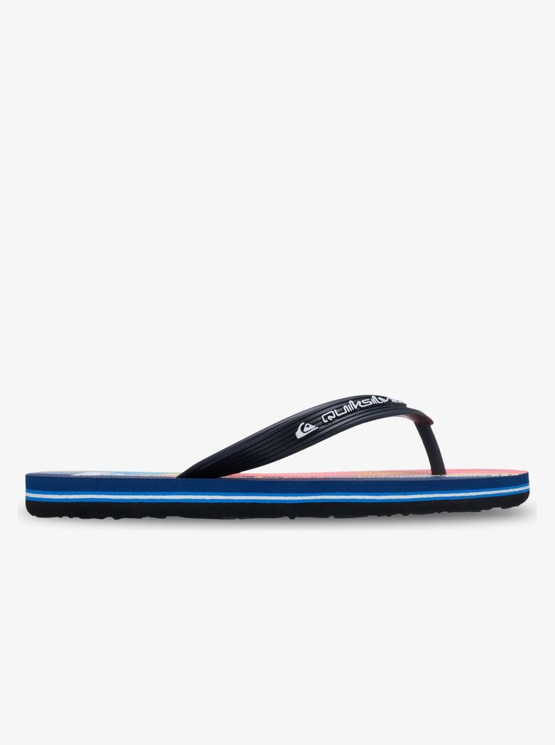 Load image into Gallery viewer, Quiksilver Kid's Molokai Art Flip Flops Monaco Blue EQBL100031-BYC0
