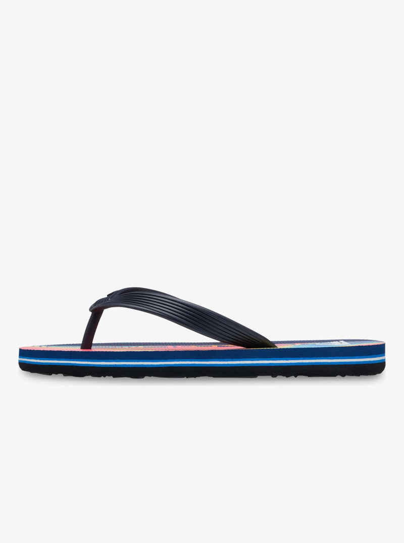Load image into Gallery viewer, Quiksilver Kid's Molokai Art Flip Flops Monaco Blue EQBL100031-BYC0
