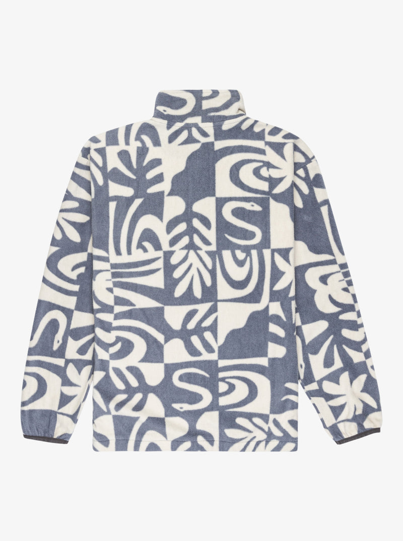 Load image into Gallery viewer, Quiksilver Kids' Ice Fields Full Zip Fleece China Blue Desert Checker EQBPF03016-BND6
