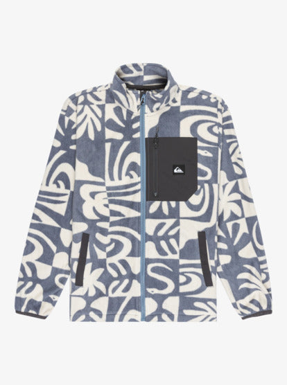 Quiksilver Kids' Ice Fields Full Zip Fleece China Blue Desert Checker EQBPF03016-BND6