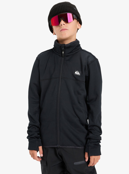 Quiksilver Kid's Steep Point Full Zip Technical Fleece (8-16) Black EQBPF03021-KVJ0