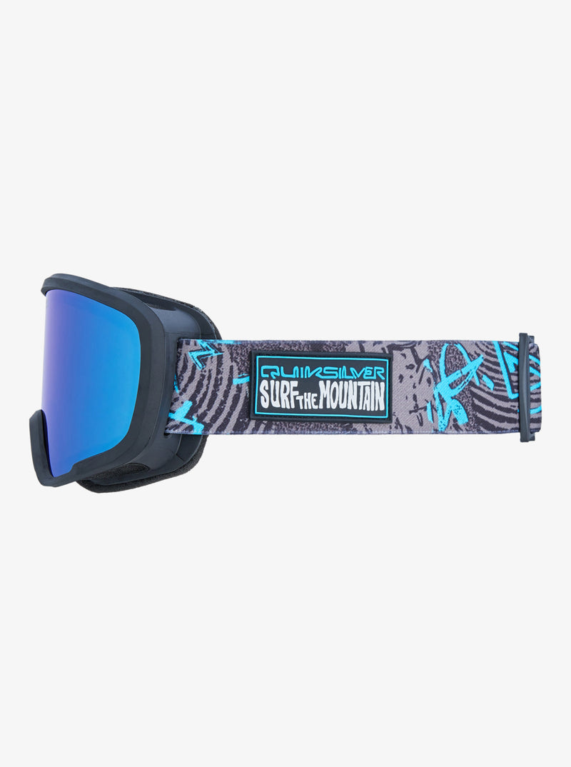 Load image into Gallery viewer, Quiksilver Kids Shredder Ski/Snowboard Goggles Rave Mix/ Clux ML Blue S3 EQBTG03025-BRN0
