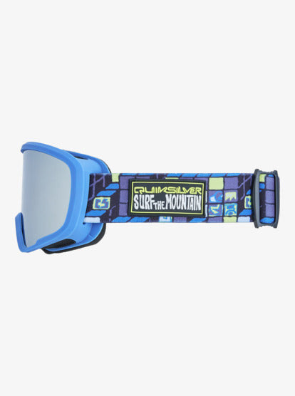 Load image into Gallery viewer, Quiksilver Kids Shredder Ski/Snowboard Goggles 3D Check/Clux ML Silver S3 EQBTG03025-YGW0
