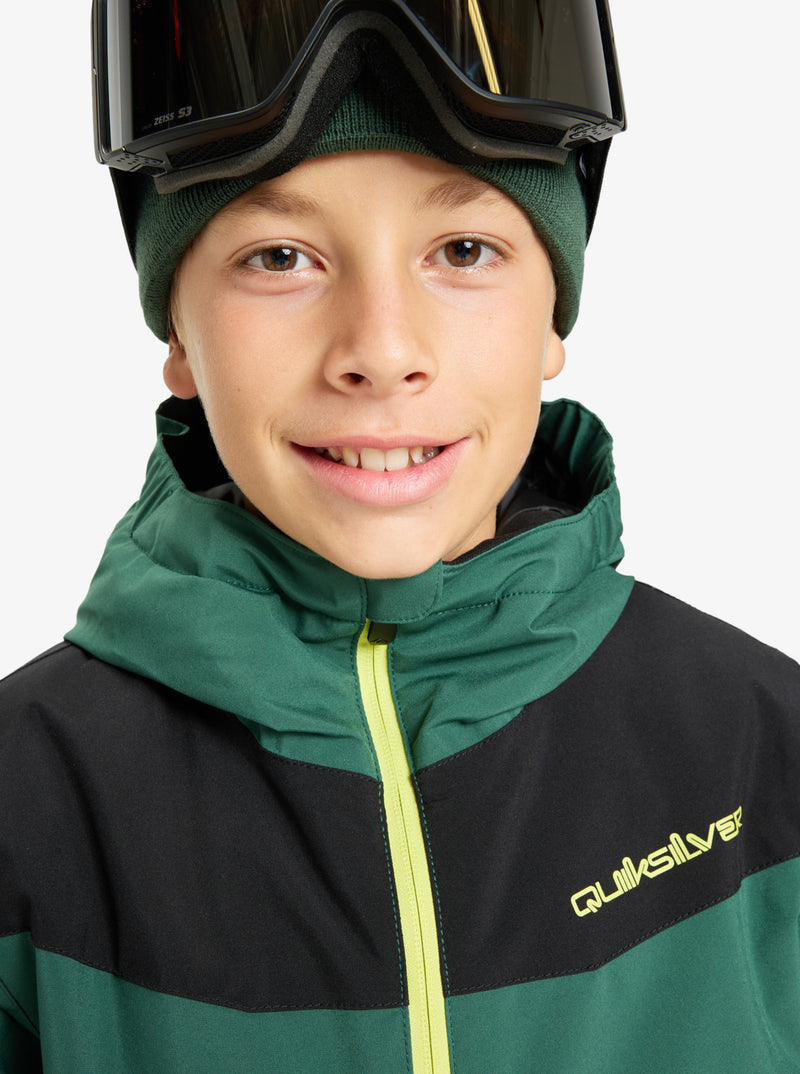 Load image into Gallery viewer, Quiksilver Kids' Titano Snow Jacket Green EQBTJ03224-GRN
