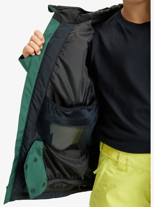 Quiksilver Kids' Titano Snow Jacket Green EQBTJ03224-GRN