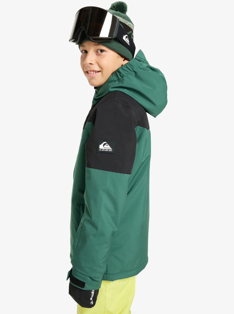 Load image into Gallery viewer, Quiksilver Kids' Titano Snow Jacket Green EQBTJ03224-GRN
