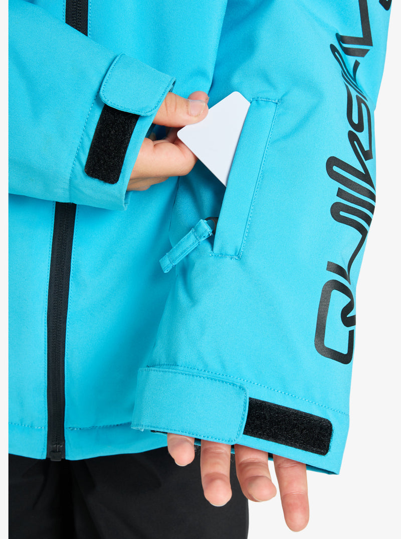 Load image into Gallery viewer, Quiksilver Kid&#39;s Mission Snow Jacket (8-16) Horizon Blue EQBTJ03230-BKM0
