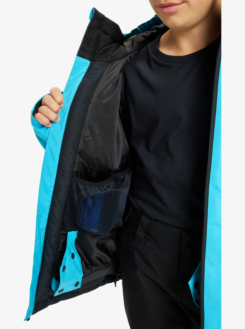 Load image into Gallery viewer, Quiksilver Kid&#39;s Mission Snow Jacket (8-16) Horizon Blue EQBTJ03230-BKM0
