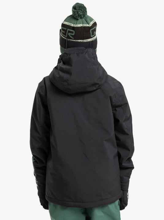 Quiksilver Kid's Mission Technical Snow Jacket (8-16) True Black EQBTJ03230_KVJ0
