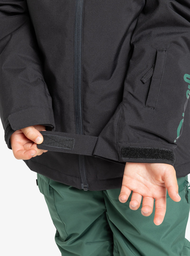 Load image into Gallery viewer, Quiksilver Kid&#39;s Mission Technical Snow Jacket (8-16) True Black EQBTJ03230_KVJ0
