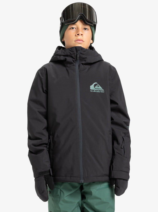Quiksilver Kid's Mission Technical Snow Jacket (8-16) True Black EQBTJ03230_KVJ0