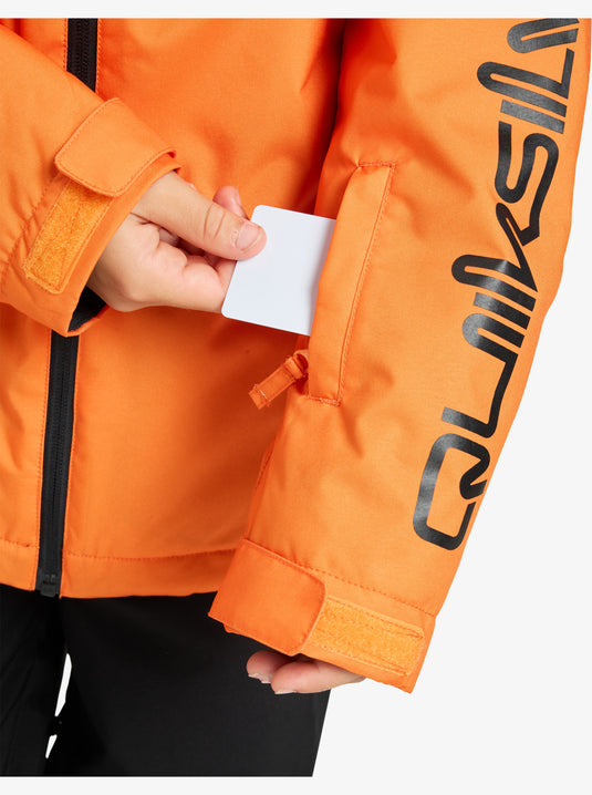 Quiksilver Kid's Mission Snow Jacket (8-16) Orange Peel EQBTJ03230-NKQ0