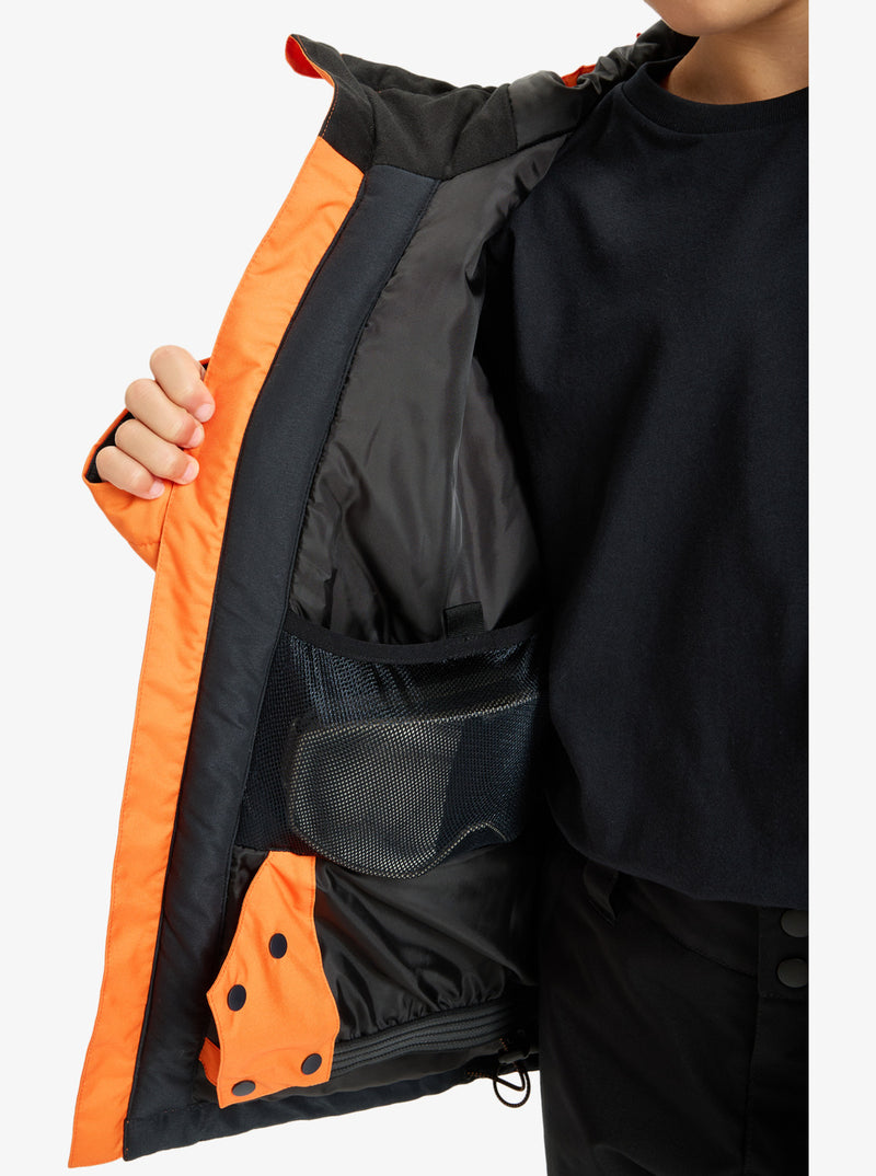 Load image into Gallery viewer, Quiksilver Kid&#39;s Mission Snow Jacket (8-16) Orange Peel EQBTJ03230-NKQ0
