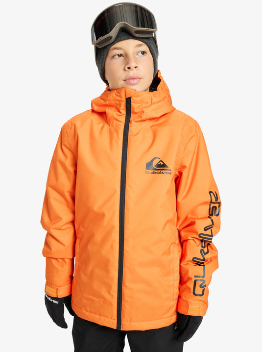 Quiksilver Kid's Mission Snow Jacket (8-16) Orange Peel EQBTJ03230-NKQ0