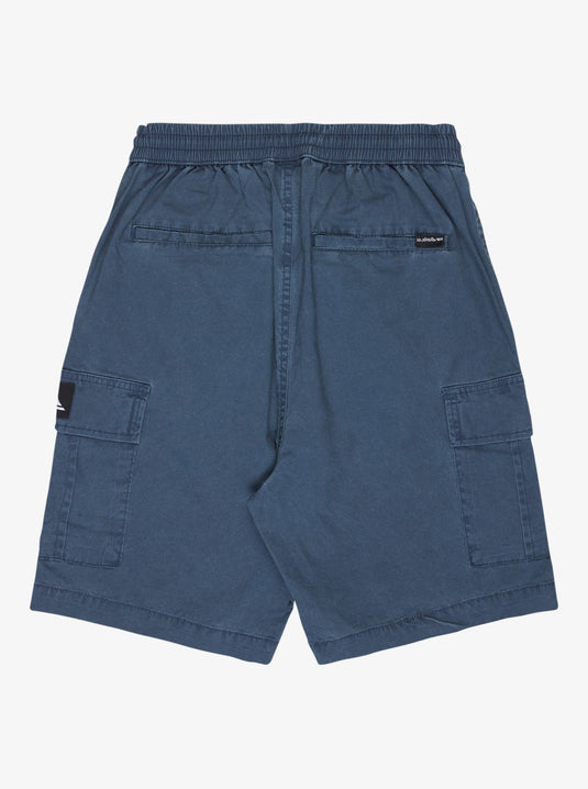 Quiksilver Kids' Taxer Elasticated Cargo Shorts (8-14 Years) Dark Navy EQBWS03384-KTP0