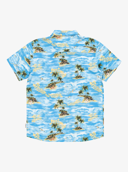 Quisilver Kids' Safe Paradise Shirt Blue Naturama EQBWT03401_BQV6