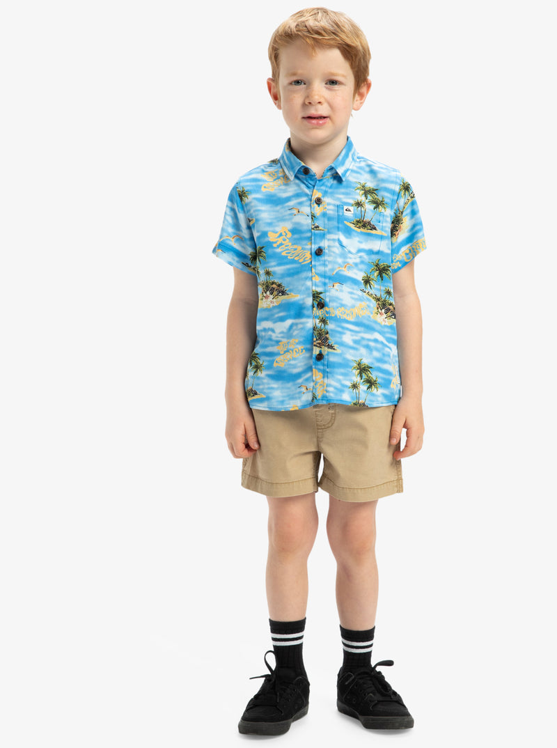 Load image into Gallery viewer, Quisilver Kids&#39; Safe Paradise Shirt Blue Naturama EQBWT03401_BQV6
