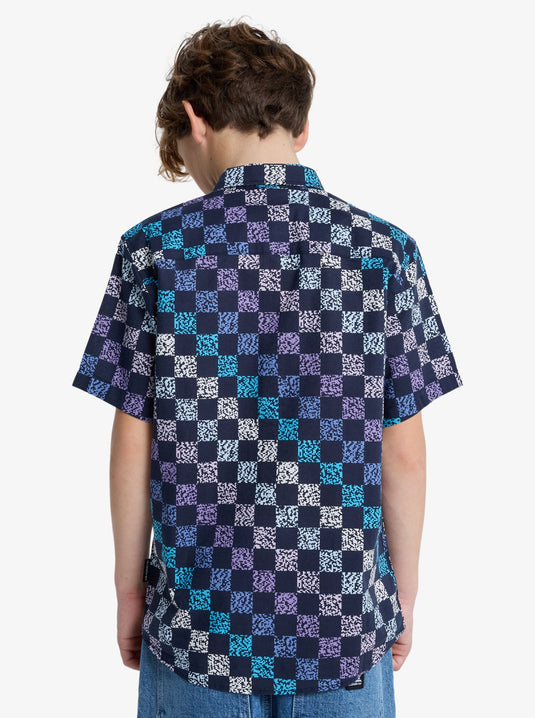 Quiksilver Kids' Apero Classic Shirt (8-14 Years) Dark Navy Next Gen EQBWT03412-KTP6