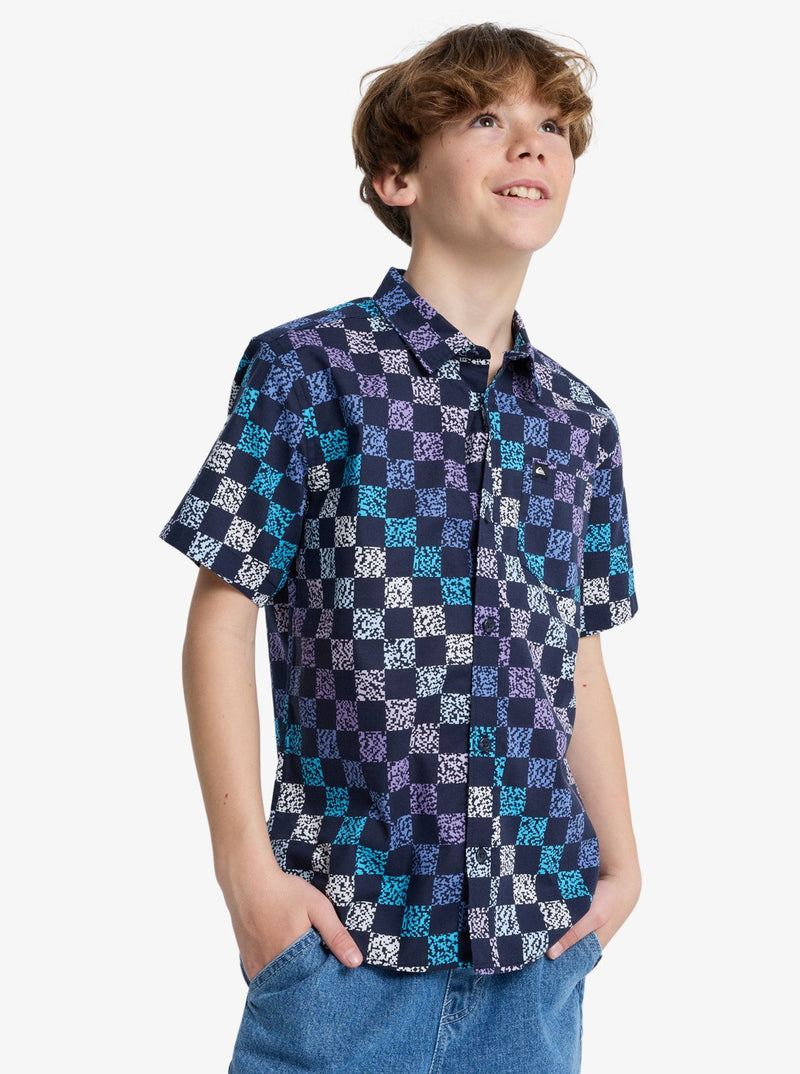 Load image into Gallery viewer, Quiksilver Kids' Apero Classic Shirt (8-14 Years) Dark Navy Next Gen EQBWT03412-KTP6
