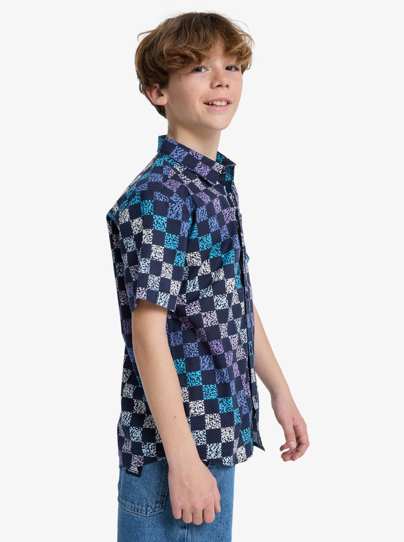 Load image into Gallery viewer, Quiksilver Kids' Apero Classic Shirt (8-14 Years) Dark Navy Next Gen EQBWT03412-KTP6
