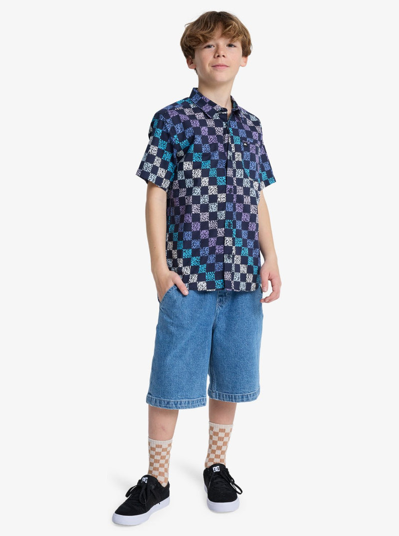 Load image into Gallery viewer, Quiksilver Kids' Apero Classic Shirt (8-14 Years) Dark Navy Next Gen EQBWT03412-KTP6
