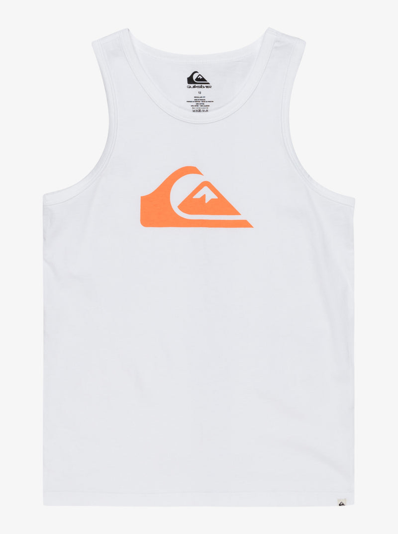 Load image into Gallery viewer, Quiksilver Kid&#39;s EV Comp Logo Muscle Tank (8-16) White EQBZT04841-WBB0
