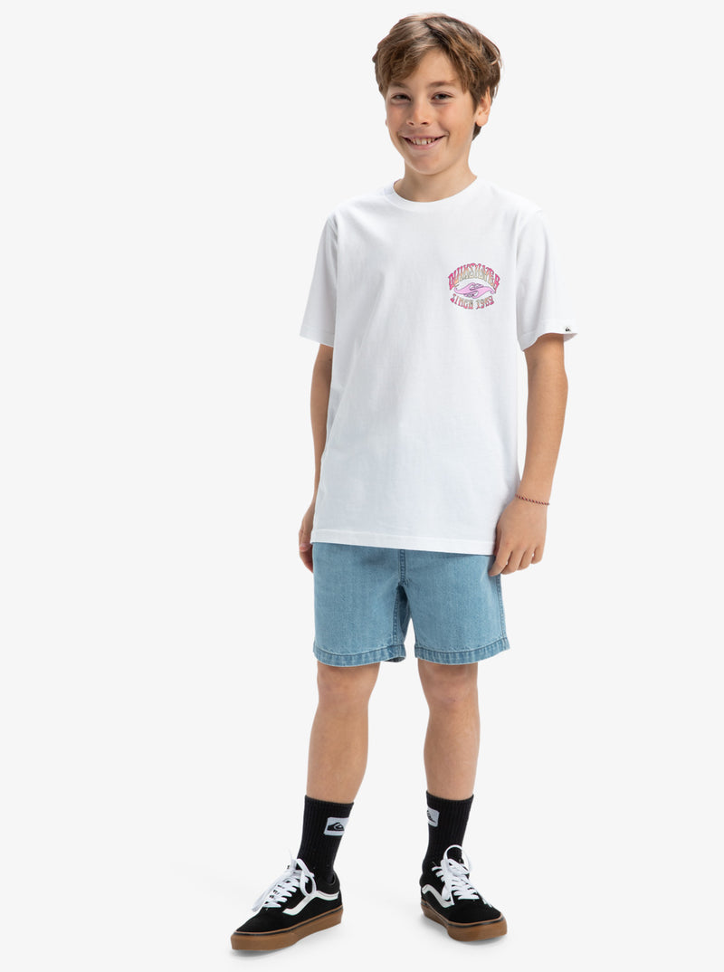 Load image into Gallery viewer, Quiksilver Kids&#39; Ev Times Up T-Shirt White EQBZT04853_WBB0
