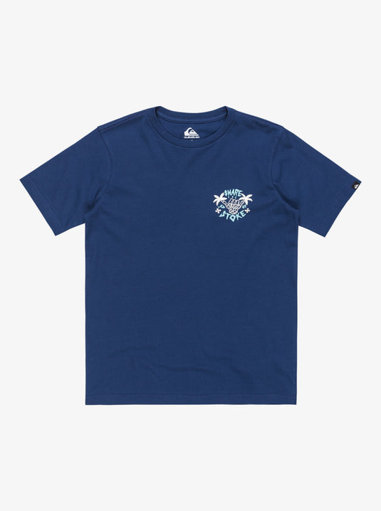 Quiksilver Kids' Ev Share The Stoke Short Sleeves T-Shirt Estate Blue EQBZT004854_BSW0