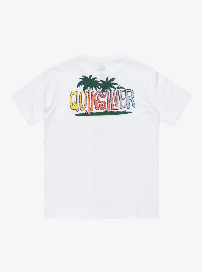 Load image into Gallery viewer, Quiksilver Kids&#39; Ev Sunny Palms Short Sleeves T-Shirt White EQBZT04855_WHT
