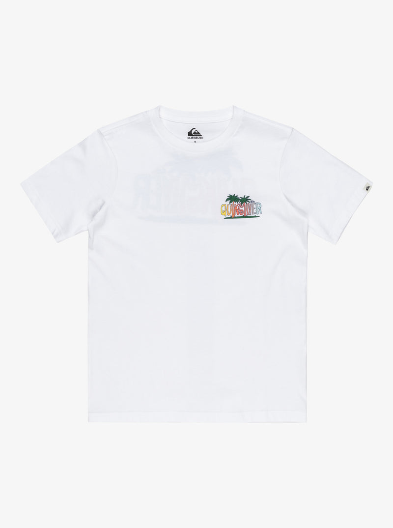 Load image into Gallery viewer, Quiksilver Kids&#39; Ev Sunny Palms Short Sleeves T-Shirt White EQBZT04855_WHT
