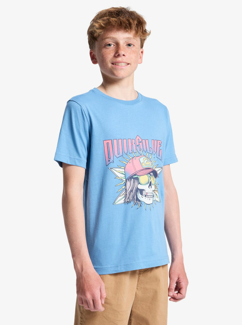 Load image into Gallery viewer, Quiksilver Kids' Sound On T-Shirt (8-14 Years) Riviera EQBZT04958-BLC0
