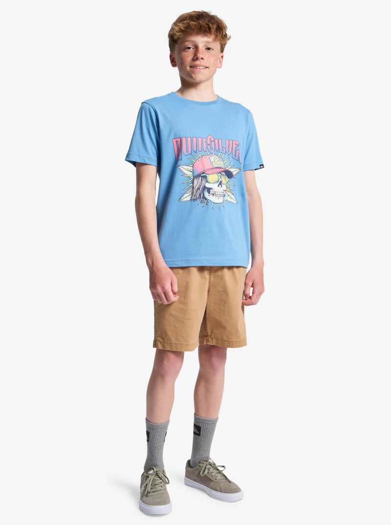 Load image into Gallery viewer, Quiksilver Kids' Sound On T-Shirt (8-14 Years) Riviera EQBZT04958-BLC0
