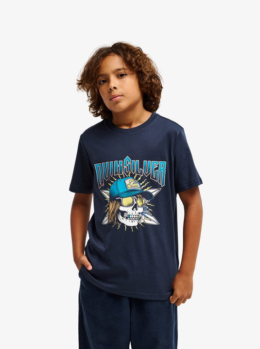 Quiksilver Kids' Sound On T-Shirt (8-14 Years) Dark Navy EQBZT04958-KTP0