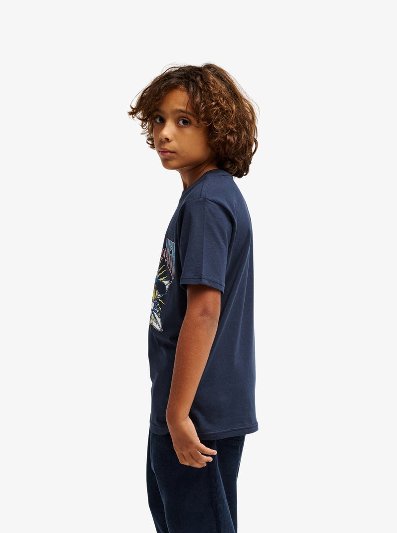 Load image into Gallery viewer, Quiksilver Kids' Sound On T-Shirt (8-14 Years) Dark Navy EQBZT04958-KTP0
