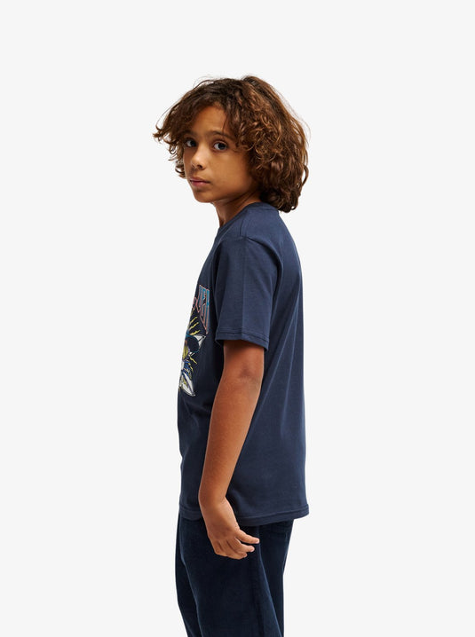 Quiksilver Kids' Sound On T-Shirt (8-14 Years) Dark Navy EQBZT04958-KTP0