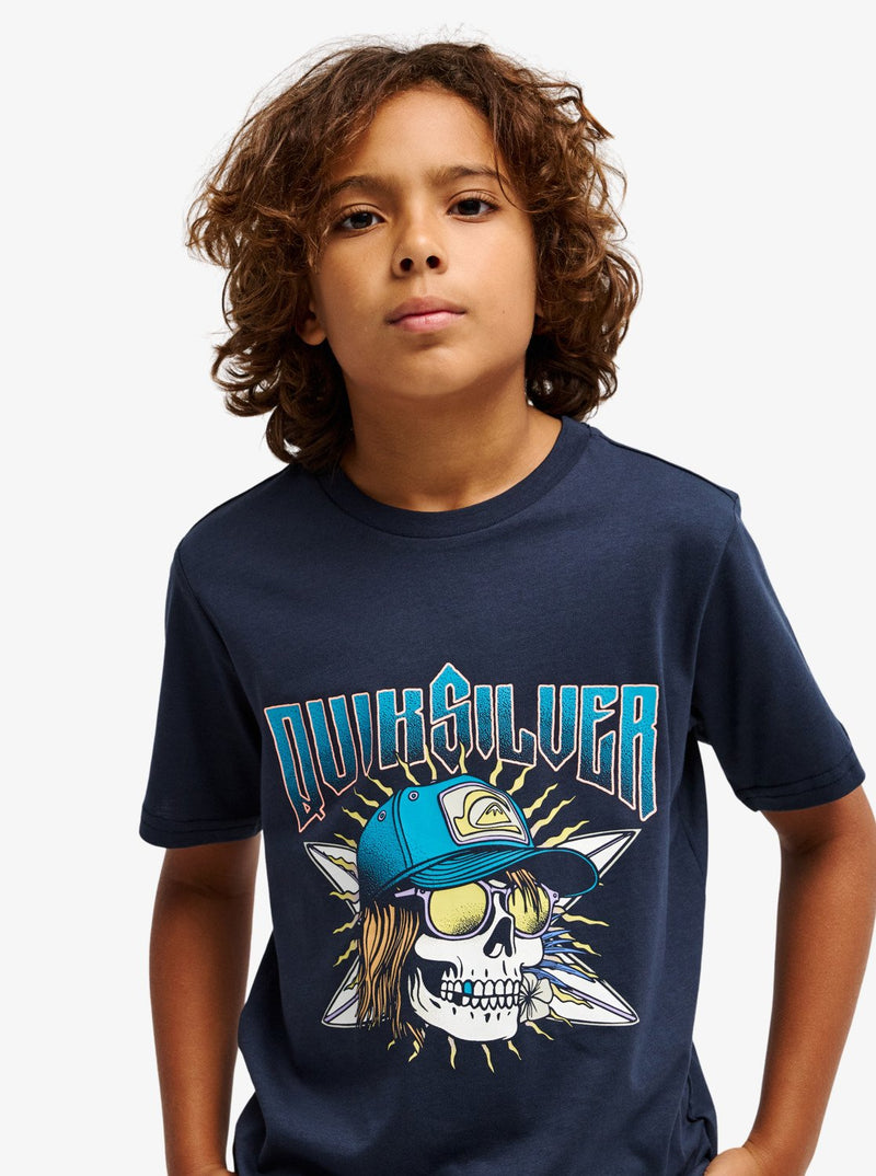 Load image into Gallery viewer, Quiksilver Kids' Sound On T-Shirt (8-14 Years) Dark Navy EQBZT04958-KTP0
