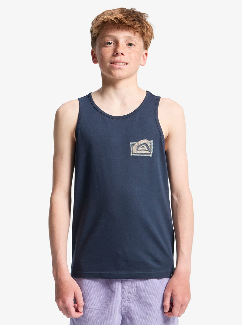 Load image into Gallery viewer, Quiksilver Kids' Heritage Tank Top (8-14 Years) Dark Navy EQBZT04959-KTP0

