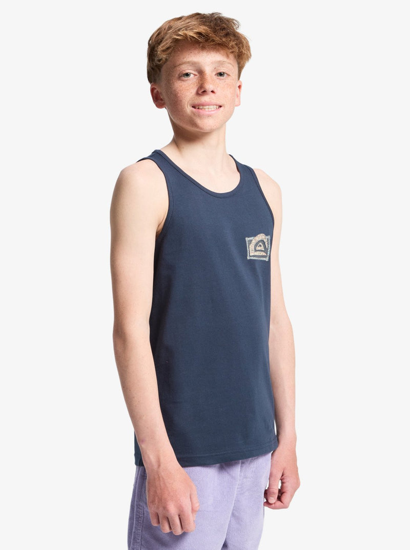 Load image into Gallery viewer, Quiksilver Kids' Heritage Tank Top (8-14 Years) Dark Navy EQBZT04959-KTP0
