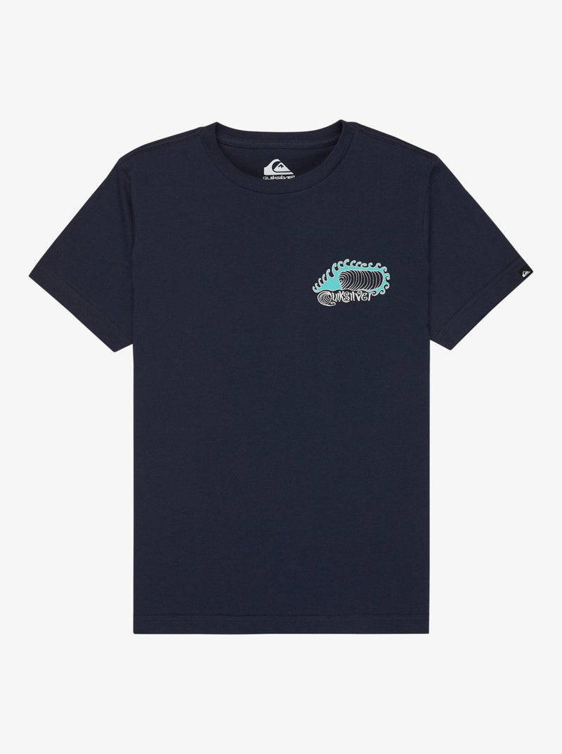 Load image into Gallery viewer, Quiksilver Kids' Skeleton Ride T-Shirt (8-14 Years) Dark Navy EQBZT04967-KTP0
