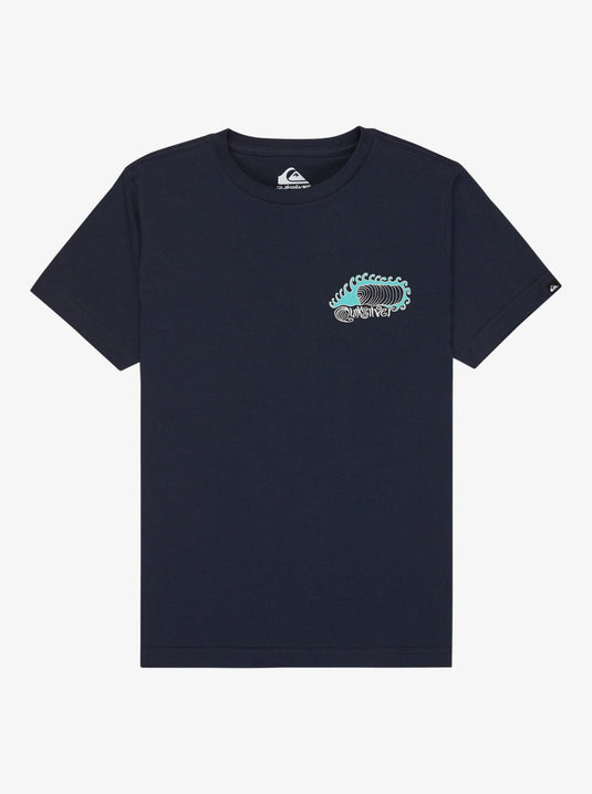 Quiksilver Kids' Skeleton Ride T-Shirt (8-14 Years) Dark Navy EQBZT04967-KTP0