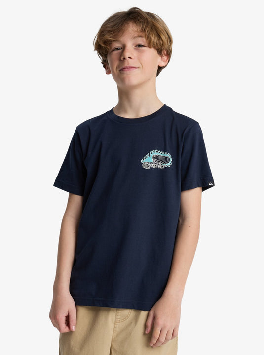 Quiksilver Kids' Skeleton Ride T-Shirt (8-14 Years) Dark Navy EQBZT04967-KTP0
