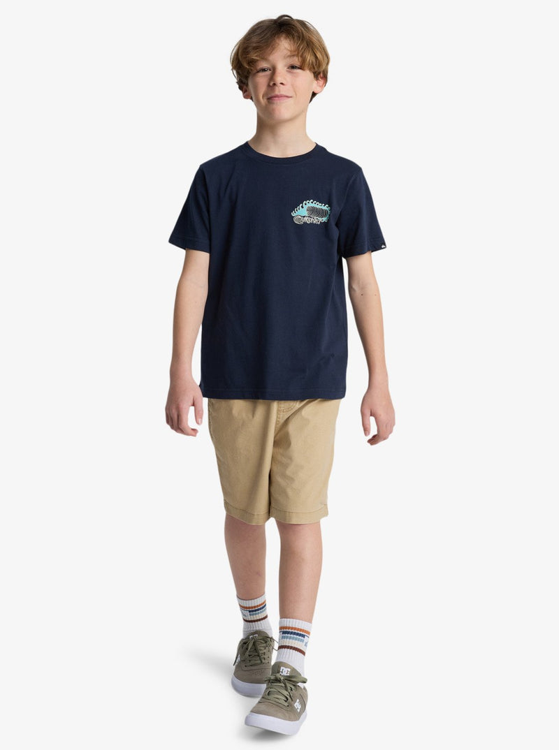 Load image into Gallery viewer, Quiksilver Kids' Skeleton Ride T-Shirt (8-14 Years) Dark Navy EQBZT04967-KTP0
