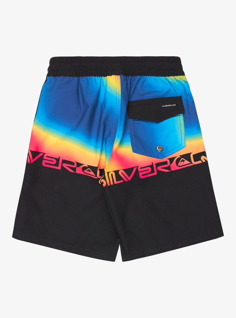 Load image into Gallery viewer, Quiksilver Kids' Everyday Half Jam 13" Boardshorts (2-7 Years) Black Wordblock EQKBS03433-KVJ6

